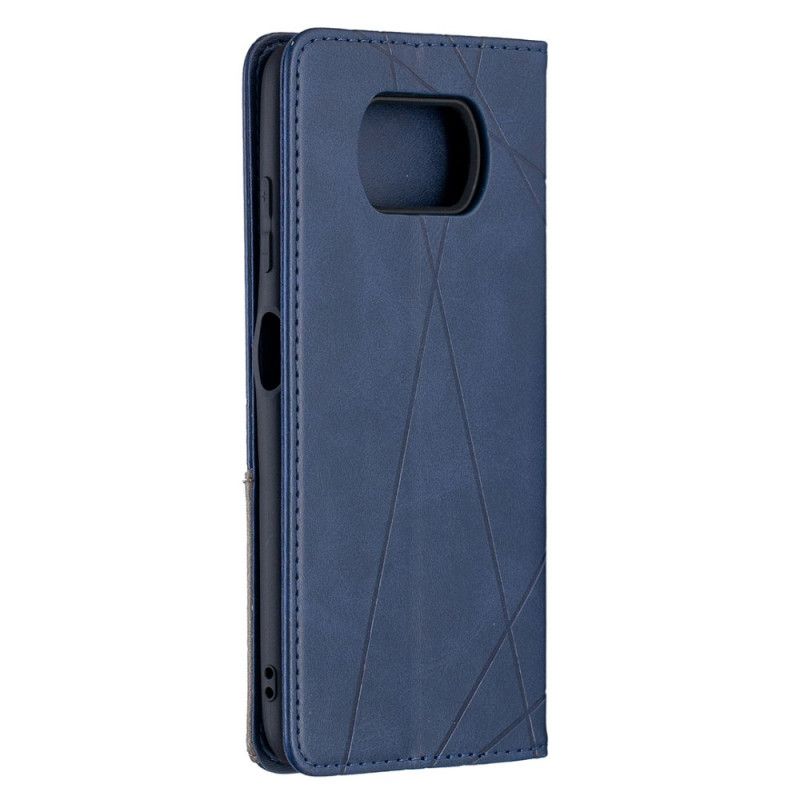 Folio-hoesje voor Xiaomi Poco X3 Grijs Zwart Kunstenaarsstijl
