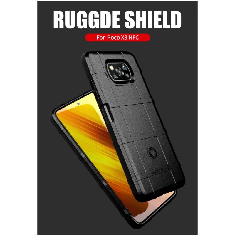 Hoesje voor Xiaomi Poco X3 Grijs Zwart Robuust Schild