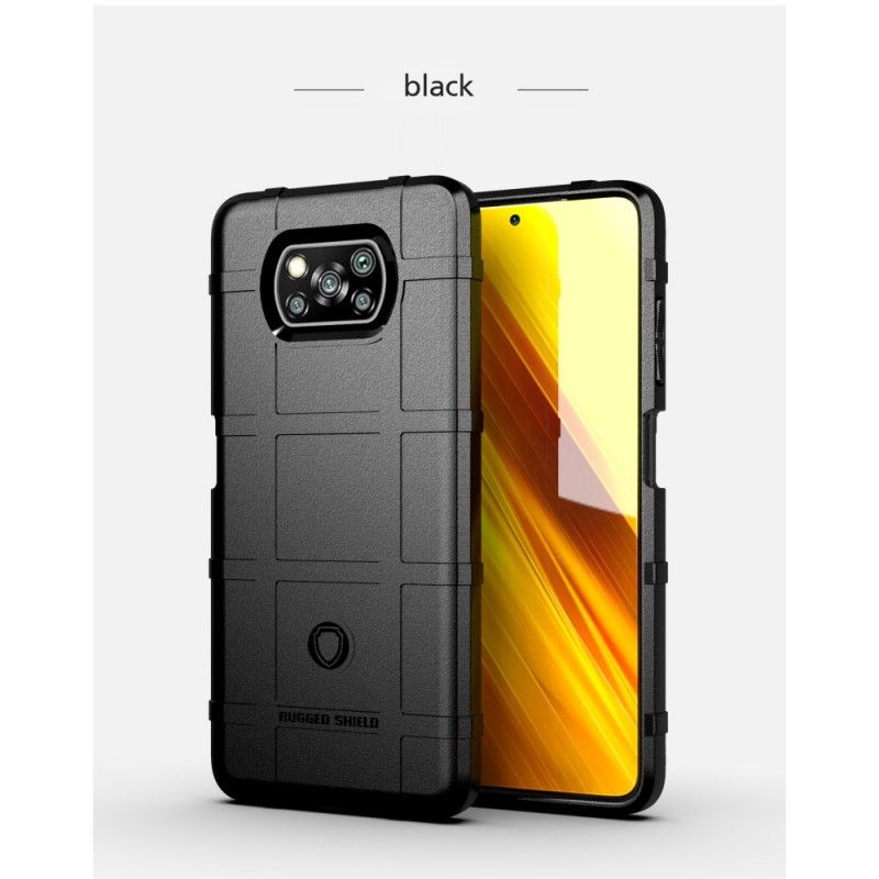 Hoesje voor Xiaomi Poco X3 Grijs Zwart Robuust Schild