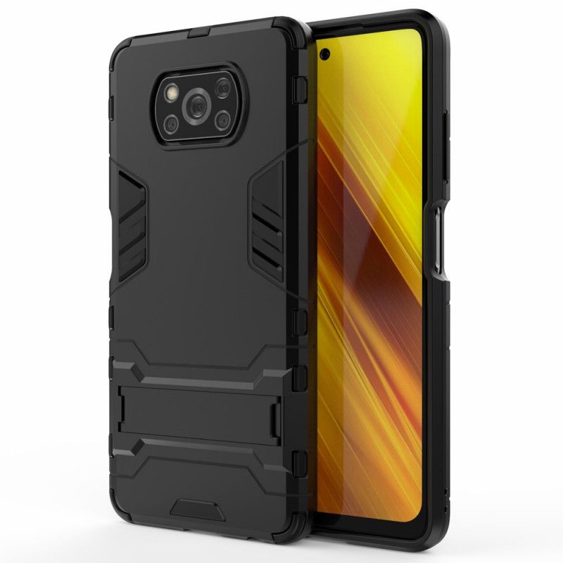 Hoesje voor Xiaomi Poco X3 Rood Zwart Ultrabestendig Met Ondersteuning