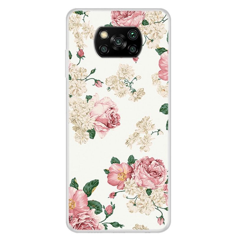 Hoesje voor Xiaomi Poco X3 Vrijheidsbloemen