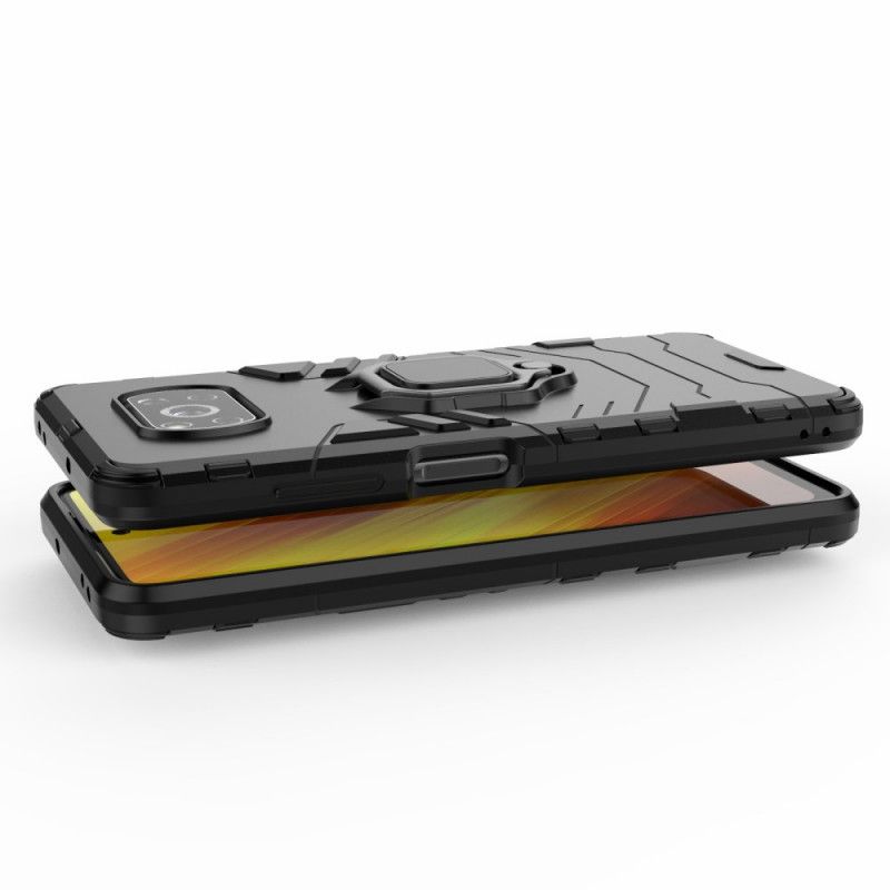 Hoesje Xiaomi Poco X3 Rood Zwart Resistente Ring