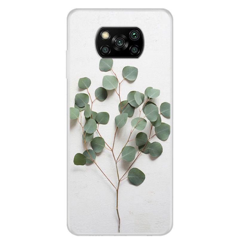 Hoesje Xiaomi Poco X3 Transparante Realistische Bladeren