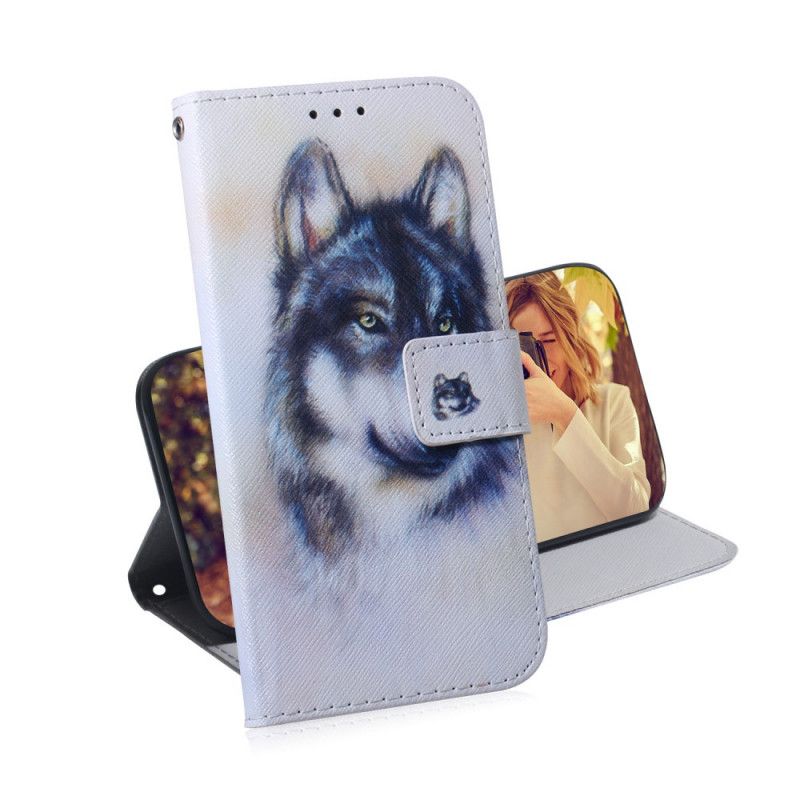 Leren Hoesje voor Xiaomi Poco X3 Blik Van Een Hond