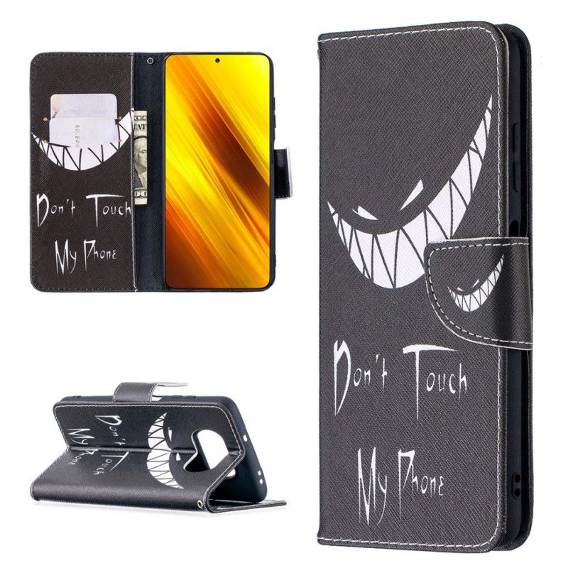 Leren Hoesje voor Xiaomi Poco X3 Duivelse Telefoon