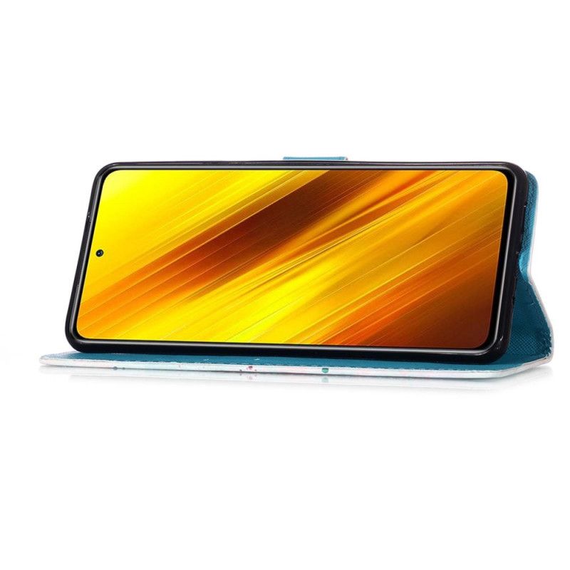 Leren Hoesje voor Xiaomi Poco X3 Juffrouw Uil