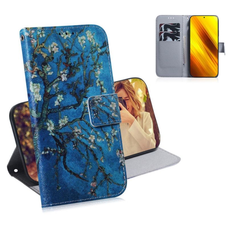 Leren Hoesje Xiaomi Poco X3 Bloeiende Boomtak