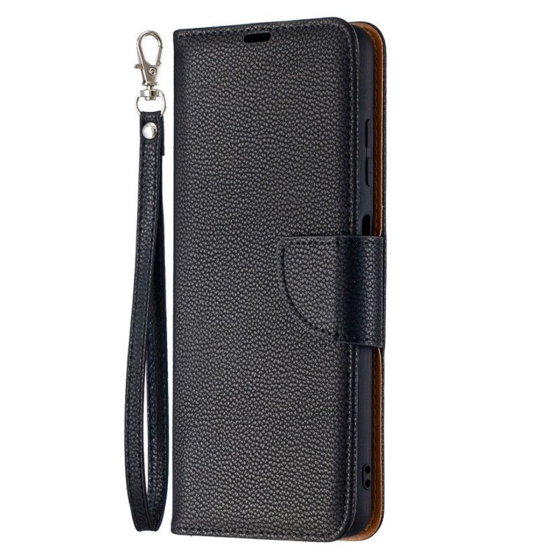 Leren Hoesje Xiaomi Poco X3 Grijs Zwart Telefoonhoesje Lychee Schuine Flap