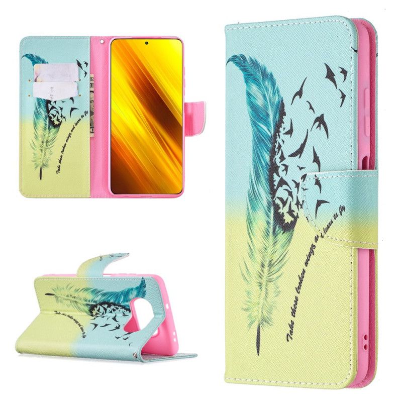 Leren Hoesje Xiaomi Poco X3 Leer Vliegen