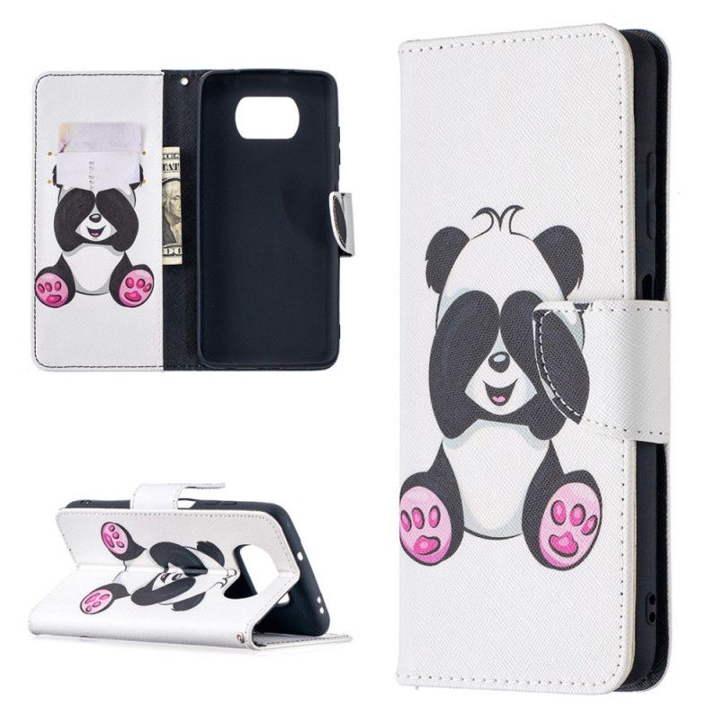 Leren Hoesje Xiaomi Poco X3 Leuke Panda