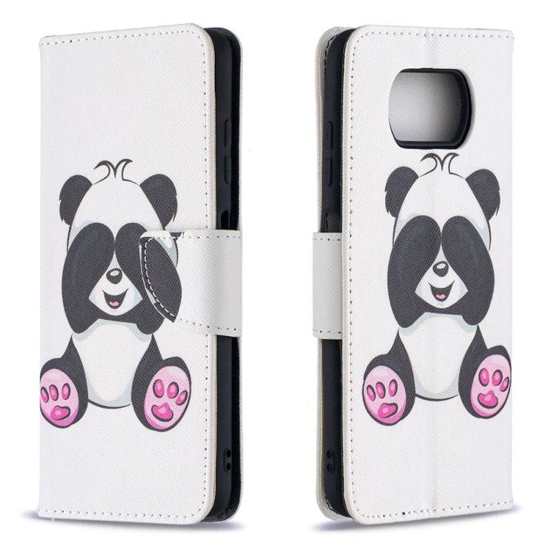 Leren Hoesje Xiaomi Poco X3 Leuke Panda