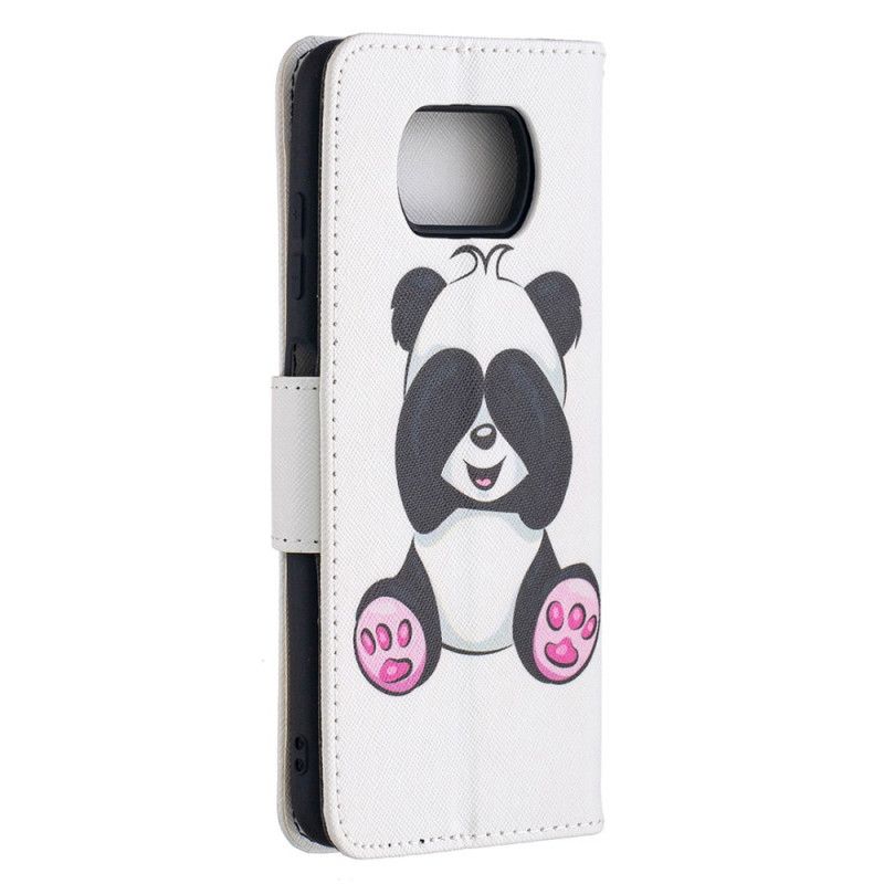 Leren Hoesje Xiaomi Poco X3 Leuke Panda