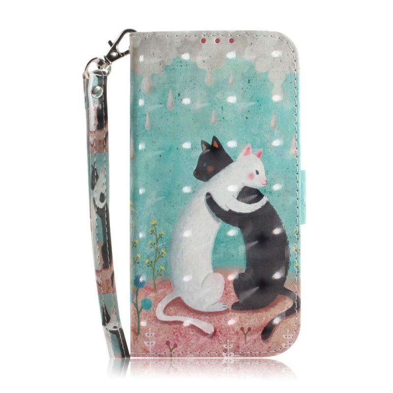 Leren Hoesje Xiaomi Poco X3 String Kattenvrienden