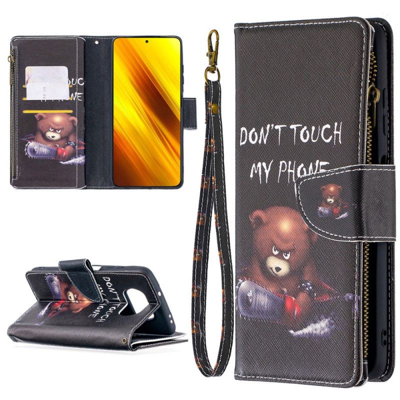 Leren Hoesje Xiaomi Poco X3 Zak Met Ritssluiting