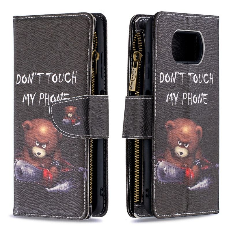 Leren Hoesje Xiaomi Poco X3 Zak Met Ritssluiting