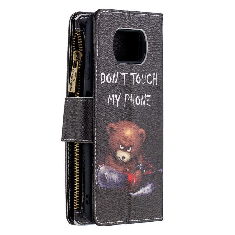 Leren Hoesje Xiaomi Poco X3 Zak Met Ritssluiting