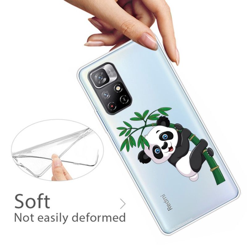 Case Hoesje Xiaomi Redmi Note 11 / Poco M4 Pro 5g Telefoonhoesje Panda Op Bamboe