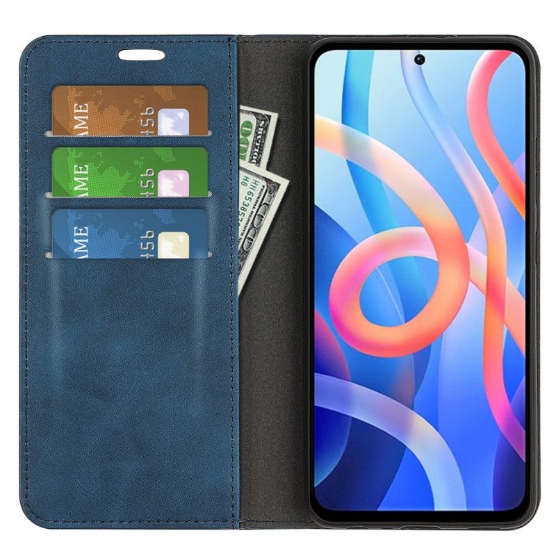 Folio-hoesje Xiaomi Redmi Note 11 / Poco M4 Pro 5g Huid-aanraking