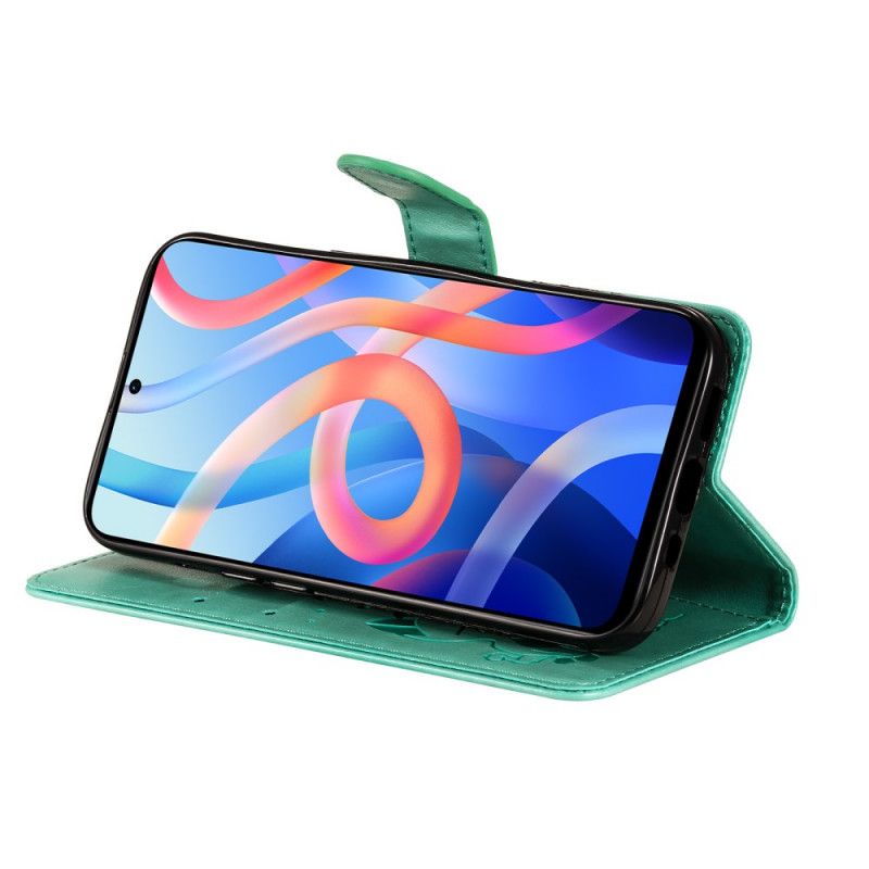 Folio-hoesje Xiaomi Redmi Note 11 / Poco M4 Pro 5g Kat En Bijen String
