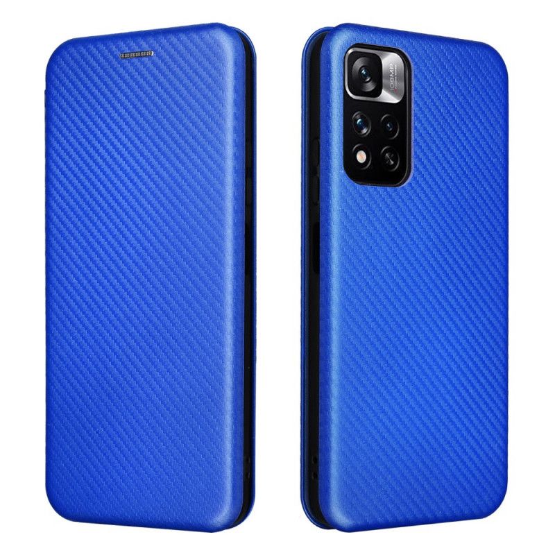 Folio-hoesje Xiaomi Redmi Note 11 / Poco M4 Pro 5g Koolstofvezel Bescherming Hoesje
