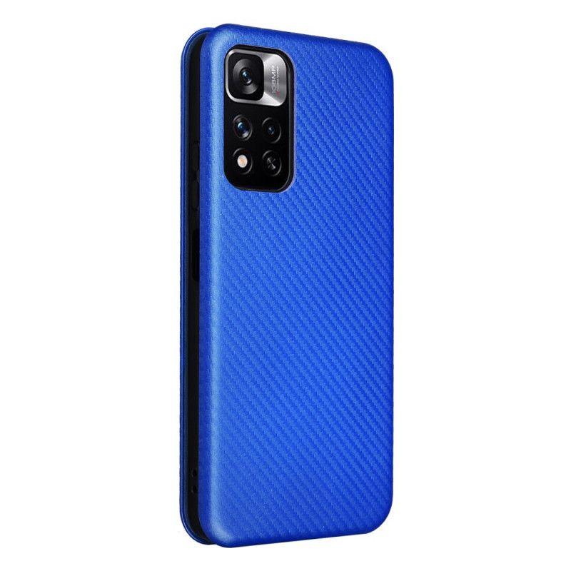 Folio-hoesje Xiaomi Redmi Note 11 / Poco M4 Pro 5g Koolstofvezel Bescherming Hoesje