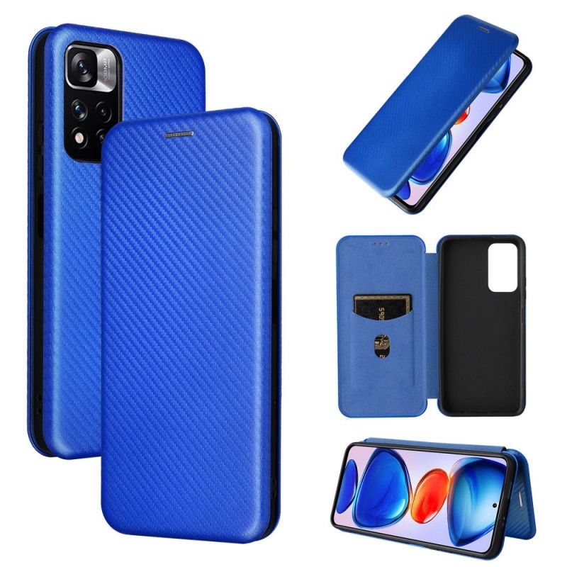 Folio-hoesje Xiaomi Redmi Note 11 / Poco M4 Pro 5g Koolstofvezel Bescherming Hoesje