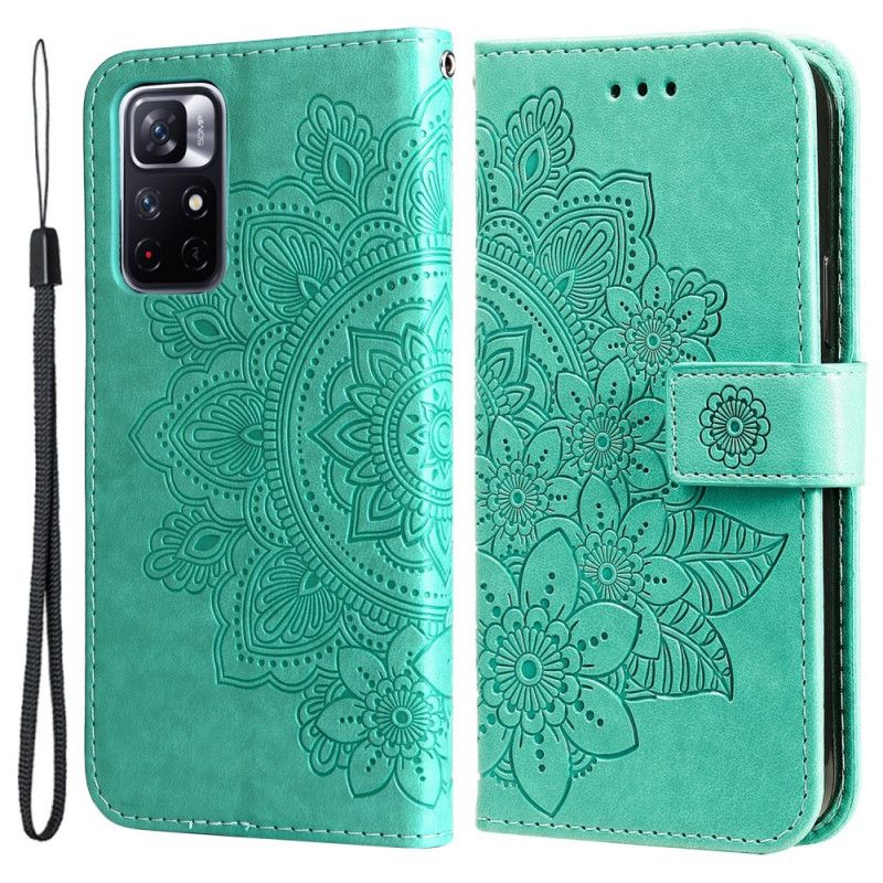 Folio-hoesje Xiaomi Redmi Note 11 / Poco M4 Pro 5g Telefoonhoesje Bloemenmandala