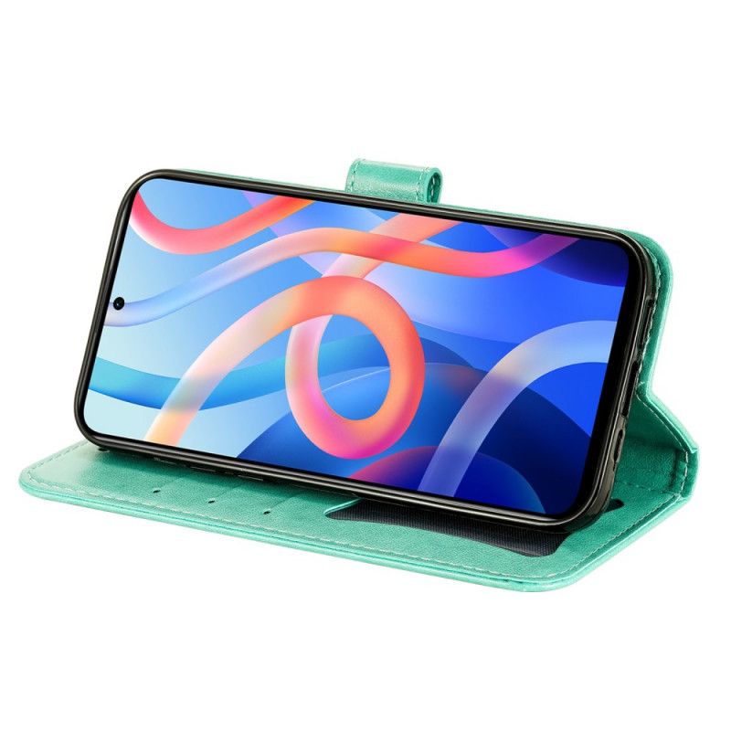 Folio-hoesje Xiaomi Redmi Note 11 / Poco M4 Pro 5g Telefoonhoesje Bloemenmandala