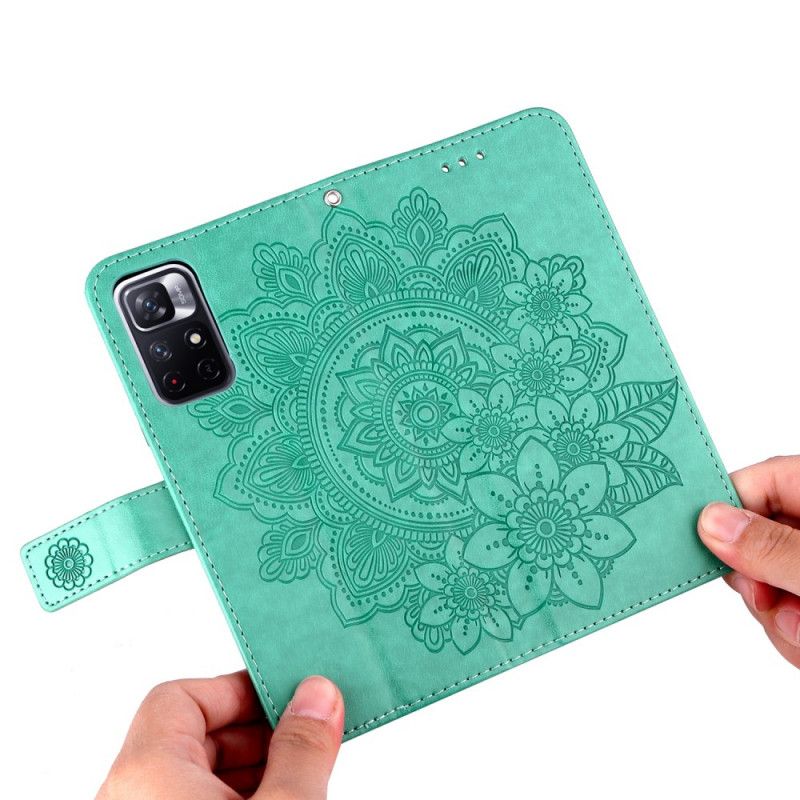Folio-hoesje Xiaomi Redmi Note 11 / Poco M4 Pro 5g Telefoonhoesje Bloemenmandala