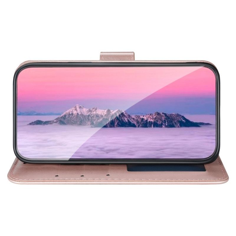 Folio-hoesje Xiaomi Redmi Note 11 / Poco M4 Pro 5g Telefoonhoesje Kant En Lotus Strappy