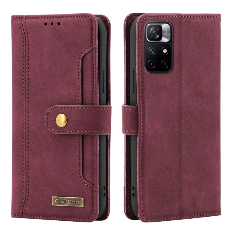 Folio-hoesje Xiaomi Redmi Note 11 / Poco M4 Pro 5g Telefoonhoesje Met Riem Case Craft