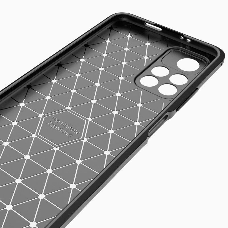 Hoesje Xiaomi Redmi Note 11 / Poco M4 Pro 5g Geborstelde Koolstofvezel Bescherming Hoesje