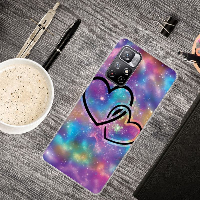 Hoesje Xiaomi Redmi Note 11 / Poco M4 Pro 5g Geketende Harten