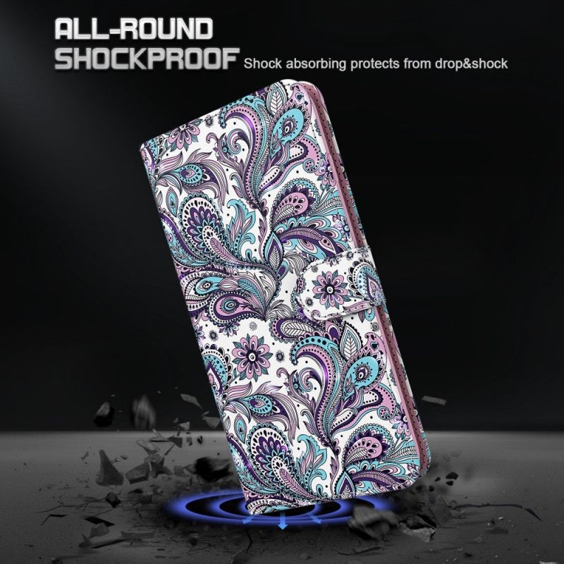 Leren Hoesje Xiaomi Redmi Note 11 / Poco M4 Pro 5g Bloemenpatronen