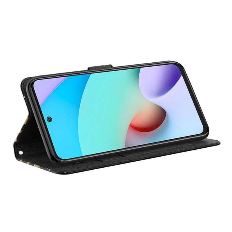 Leren Hoesje Xiaomi Redmi Note 11 / Poco M4 Pro 5g Gele Vlinders Bescherming Hoesje