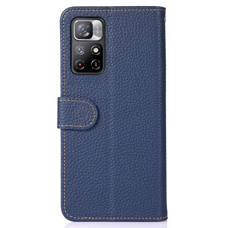 Leren Hoesje Xiaomi Redmi Note 11 / Poco M4 Pro 5g Khazneh Lychee Leer Bescherming Hoesje