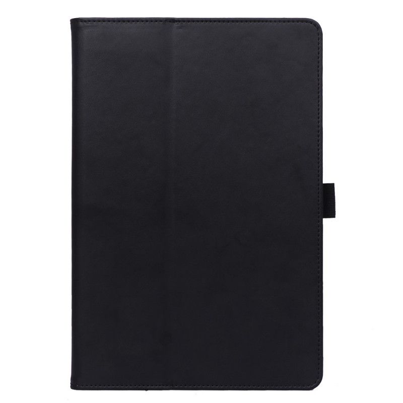 Cover voor Huawei MatePad T 10s Rood Zwart Lederen Stijl Met Riem