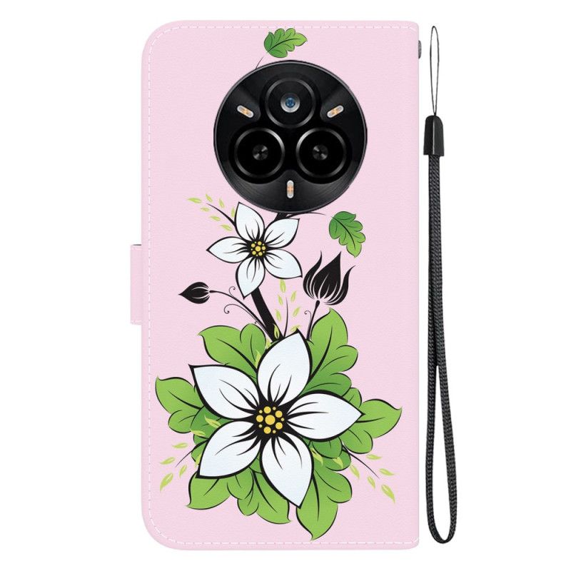 Folio-hoesje Realme 14 Pro 5g Leliepatroon