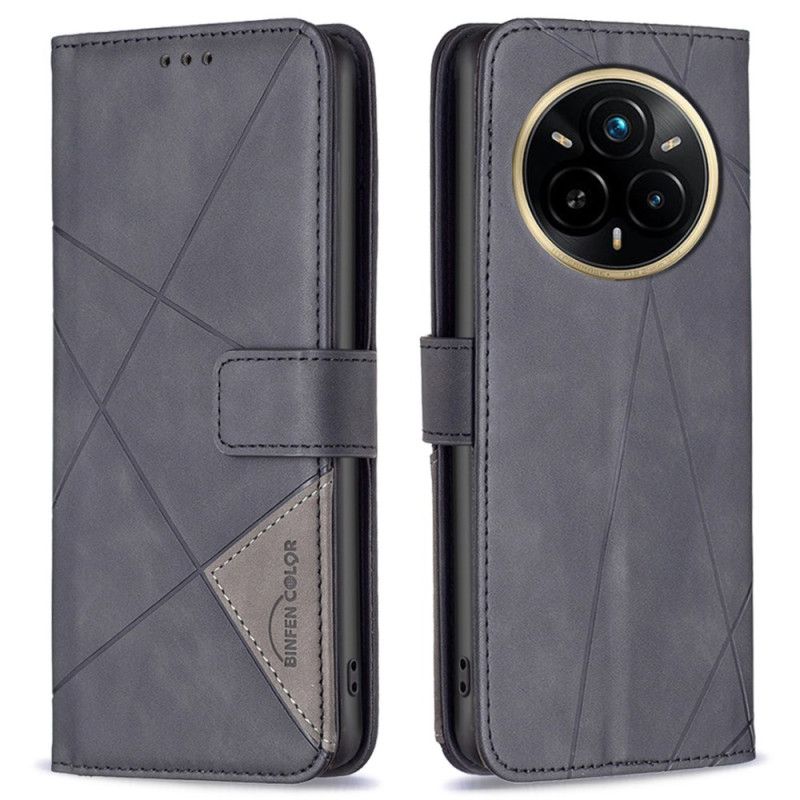 Folio-hoesje Realme 14 Pro 5g Telefoonhoesje Binfen Color Geometrisch Patroon