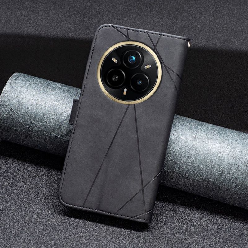 Folio-hoesje Realme 14 Pro 5g Telefoonhoesje Binfen Color Geometrisch Patroon