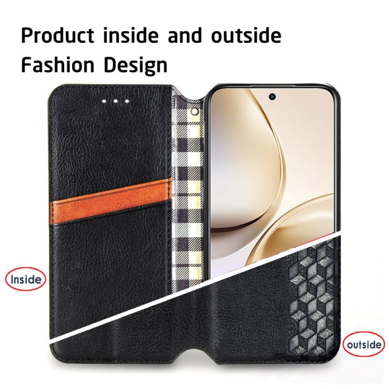 Folio-hoesje Realme 14 Pro 5g Telefoonhoesje Diamantrand Met Suède-effect