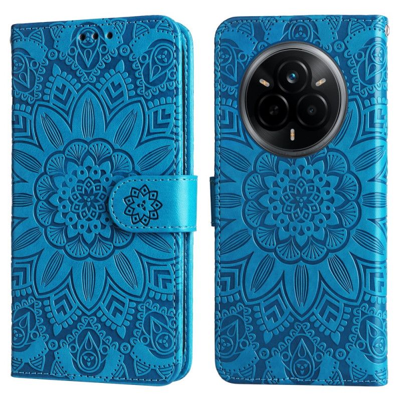 Leren Hoesje Realme 14 Pro 5g Fantastische Mandala Bescherming Hoesje