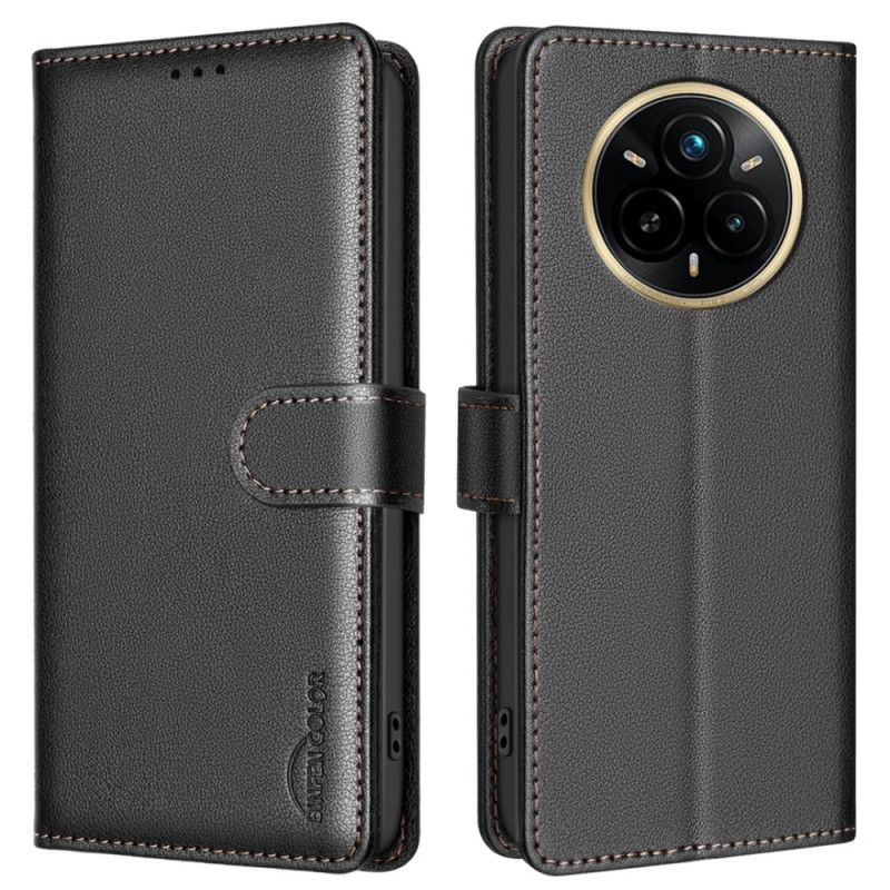 Leren Hoesje Voor Realme 14 Pro 5g Klassiek