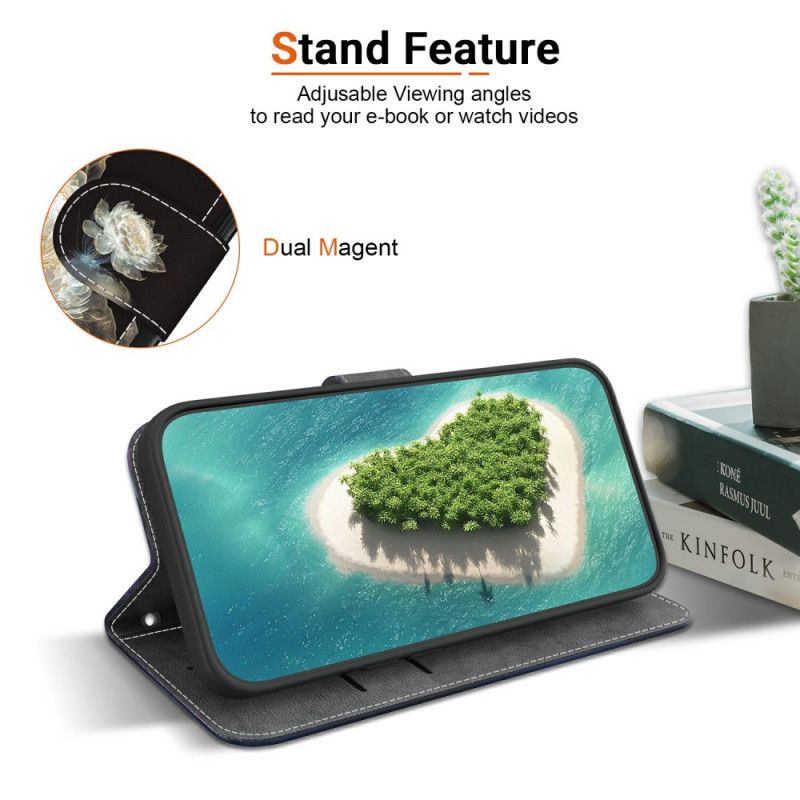 Leren Hoesje Voor Realme 14 Pro 5g Kristallen Pioenroos