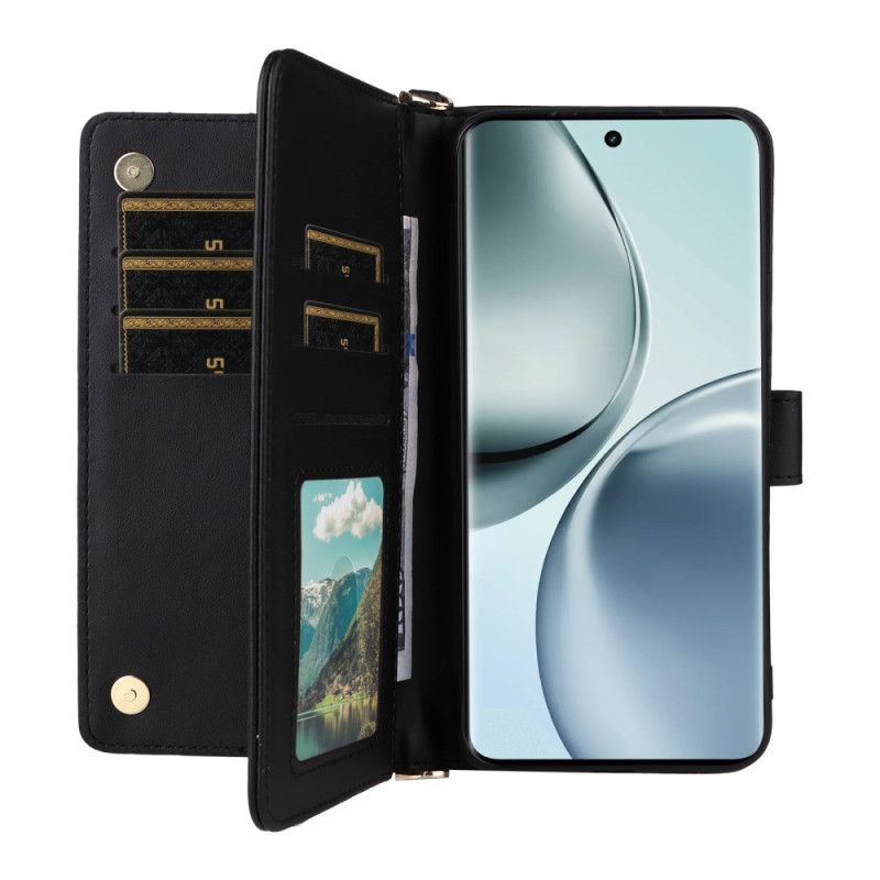 Leren Hoesje Voor Realme 14 Pro 5g Premium Met Schouderband