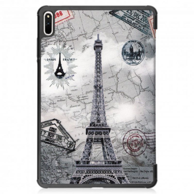 Smart Case Huawei Matepad 11 (2021) Retro Eiffeltoren