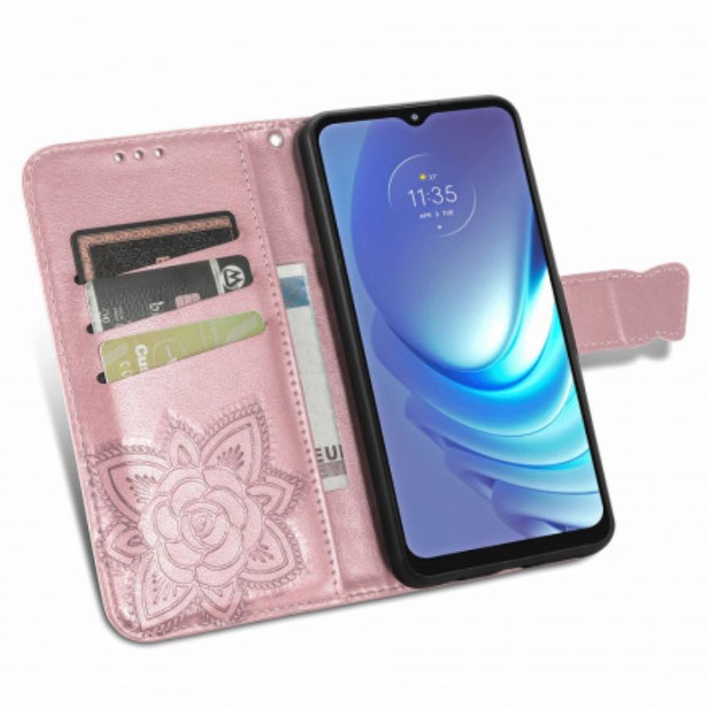 Flip Case Leren Moto G50 Halve Vlinder