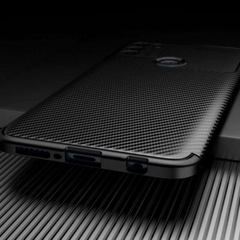 Hoesje Moto G50 Flexibele Koolstofvezeltextuur Bescherming Hoesje