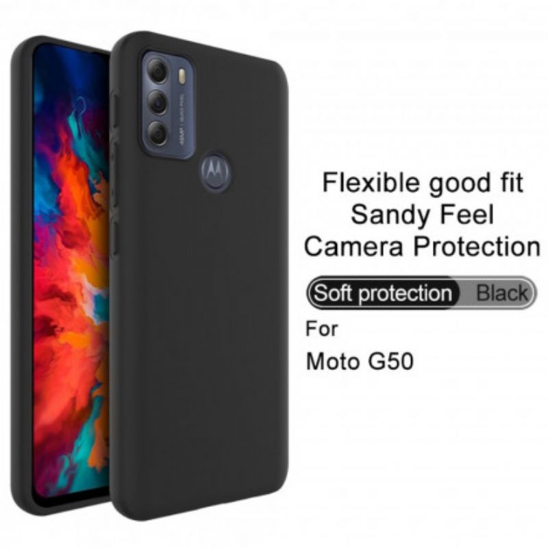 Hoesje Moto G50 Uc-3-serie Siliconenmat Imak