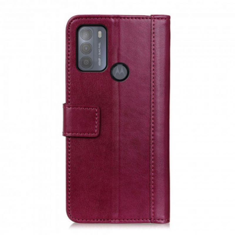 Leren Hoesje Voor Moto G50 Stijl Leer